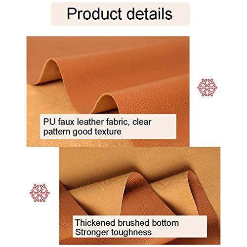 Tissu ameublement cuir synthétique vinyle rouge vif canapé et couture