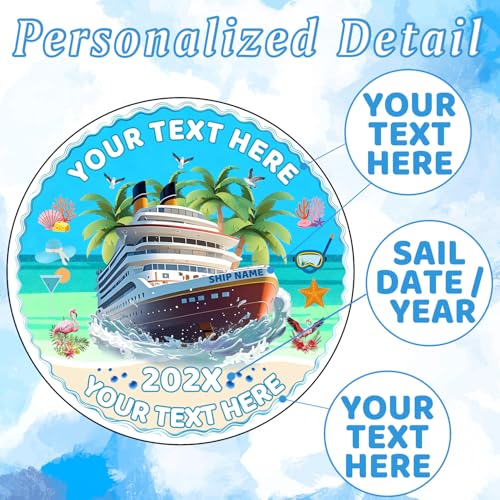 Imán personalizado para puerta de crucero Mardi Gras miniatura 3