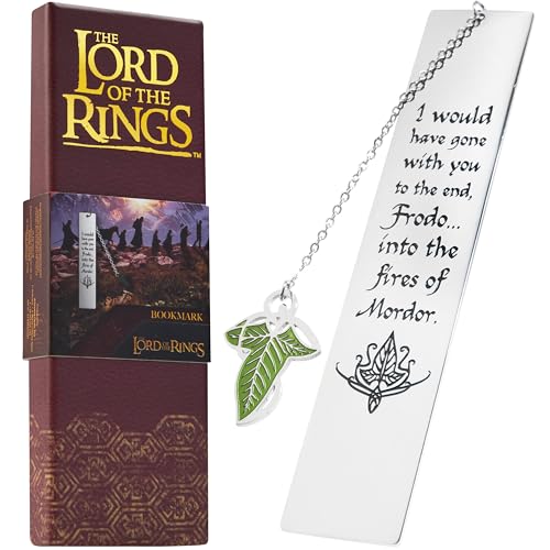 The Lord of the Rings Metal Bookmarks with Gift Box, Stainless Steel Book Marker for Adults Teens...
