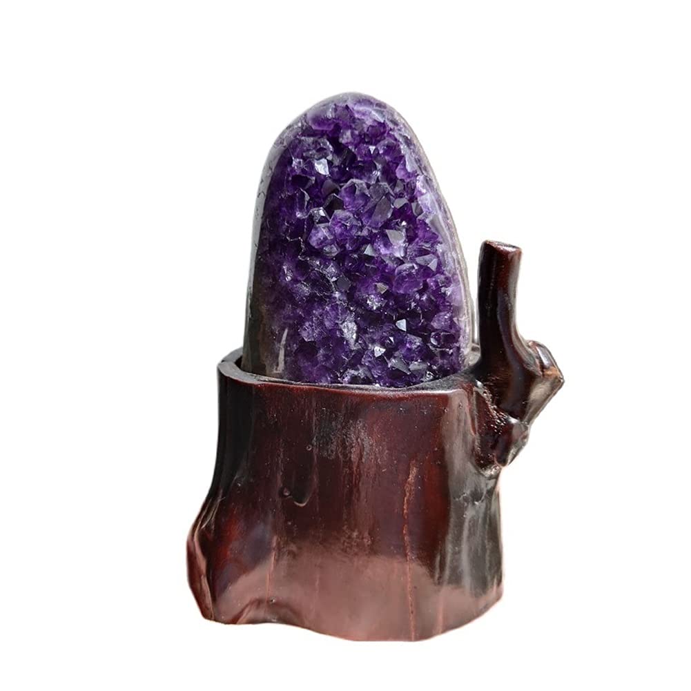 Natürliche Kristall-Amethyst-Cluster, Amethyst-Lochverzierungen, Füllhorn, Amethyst-Stein, Natursteine ERTEYIN