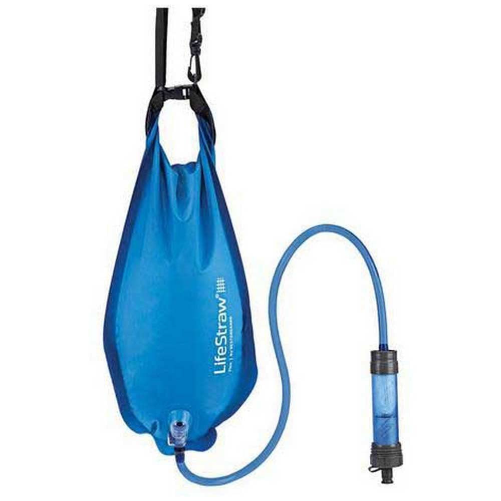 LifeStraw Flex Advanced Water Filter with Gravity Bag - Removes Lead, Bacteria, Parasites and Chemicals Blue, 1 gal