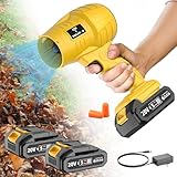 Tegatok 2.0Ah Cordless Blower and Vacuum Cleaner with Fast Charger, High-Performance Outdoor Tool (2*Batteries)