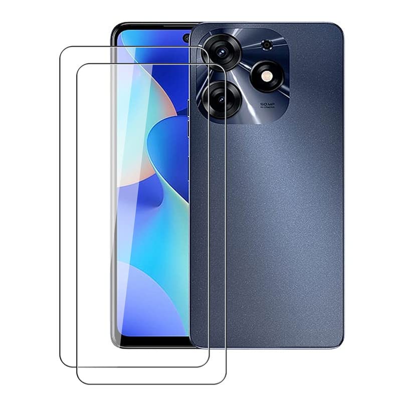Screen Protector for Tecno Spark 10 Pro (6.8 Inch), [2 Pack] High Clear [9H Hardness] [Anti-Scratch] [Bubble Free] Tempered Glass Screen Protective Film for Tecno Spark 10 Pro