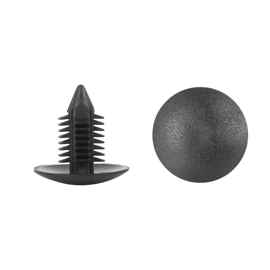 XYWHPGV Clip De Remache De Plástico Negro Universal De 10 X 10