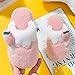 Nwarmsouth Pantofole in Cotone Peluche,Scarpe di Cotone Frutta per Bambini, Pantofole Calde Invernali-Rosa_16,5 cm,Pantofole Donna Uomo - Calde Leggere