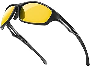 Bloomoak Best Polarised Sunglasses, Cycling Glasses, Men & Women Cool Black UV Protection, Unbreakable TR90 Frame - Suitable for Driving/Running/Cycling/Fishing