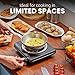 Elite Gourmet ESB100B Countertop Single Coiled Burner Electric Hot Plate, Temperature Control, Indicator Light, Easy to Clean, Black