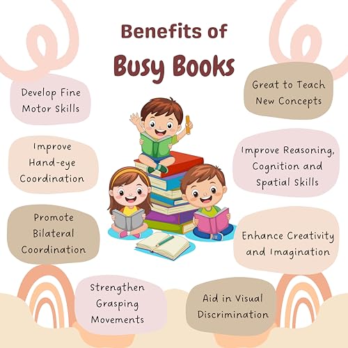 Image of Wild Wonders Busy Book | Animal Theme Montessori Activity Book for Toddlers 2.5+ Years | 10 Interactive Learning Activities | Tear-Proof, Reusable ... | Early Learning & Travel-Friendly Busy Book