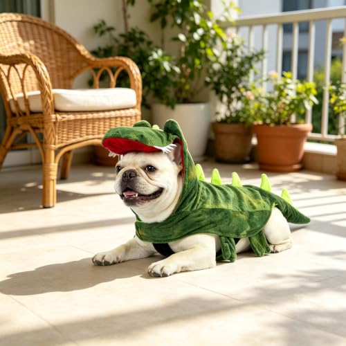 NACOCO Dog Halloween Costume Dog Crocodile Hoodies Pet Funny Christmas Cosplay Clothes Small to Large Dog Birthday Outfits(Crocodile,S) - image 4