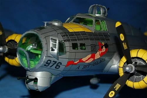 Miniatura 4 de ONEJIA 147 Paper B-17 Flying Fortress Heavy Bomber Model Simulation Fighter Aviation Military Science Exhibition Model (kit sin ensamblar)