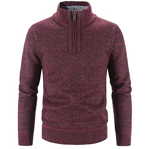Pull d'automne pour homme gris avec fermeture éclair XL - 2