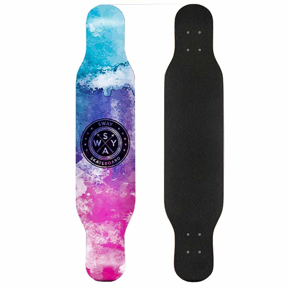 Planche à roulettes Skateboard Complètement assemblé 42" x 9" | Pont en érable à 9 Couches | Conçu pour Les Filles | Outil de Patinage Gratuit 【Couleur et sélection de Motif】