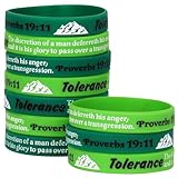 NAHRMY Bibelvers Gummi-Armbänder, Christliche Jesus Inspirierende Gummiarmband Silikonarmbänder Motivationsarmbänder Religiöse Armbänder Geschenke für Männer Frauen Party Kirche (10 Stück)