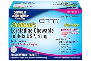 Ohm Children's Chewable Tablets - Ketotifeno en tabletas para niños