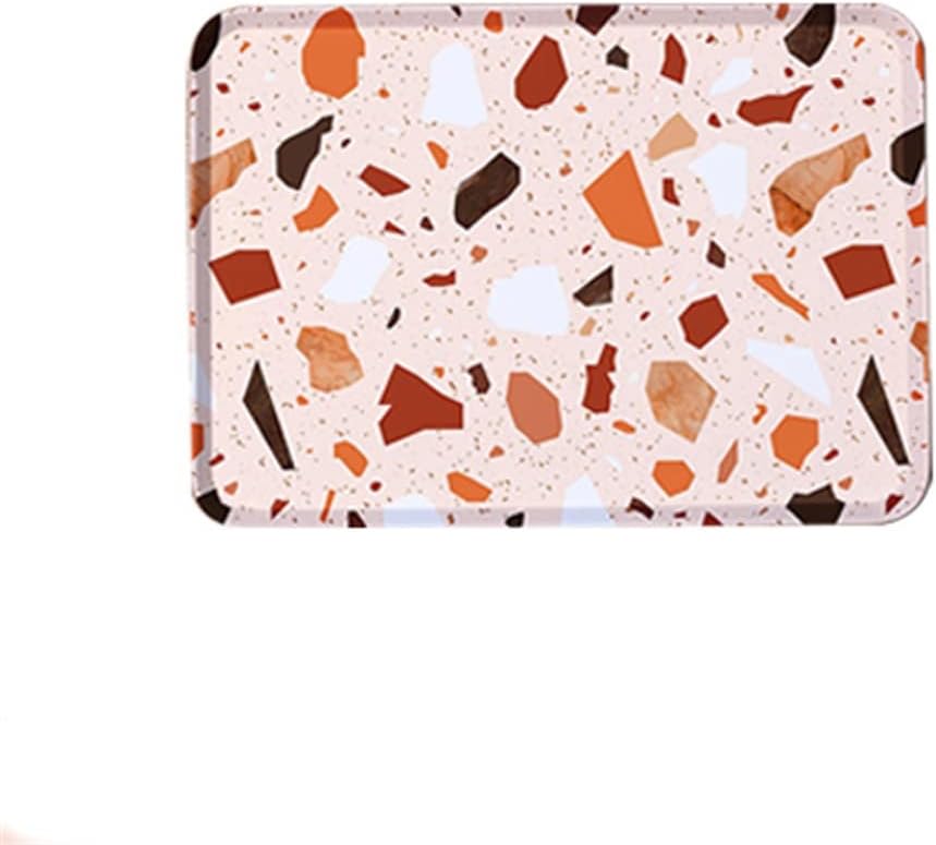 Breakfast Bread Snack Storage Tray Square Dessert Serving Accessories Cosmetics Storage Tray Tray(OneColor,20.7x14.5x2cm)