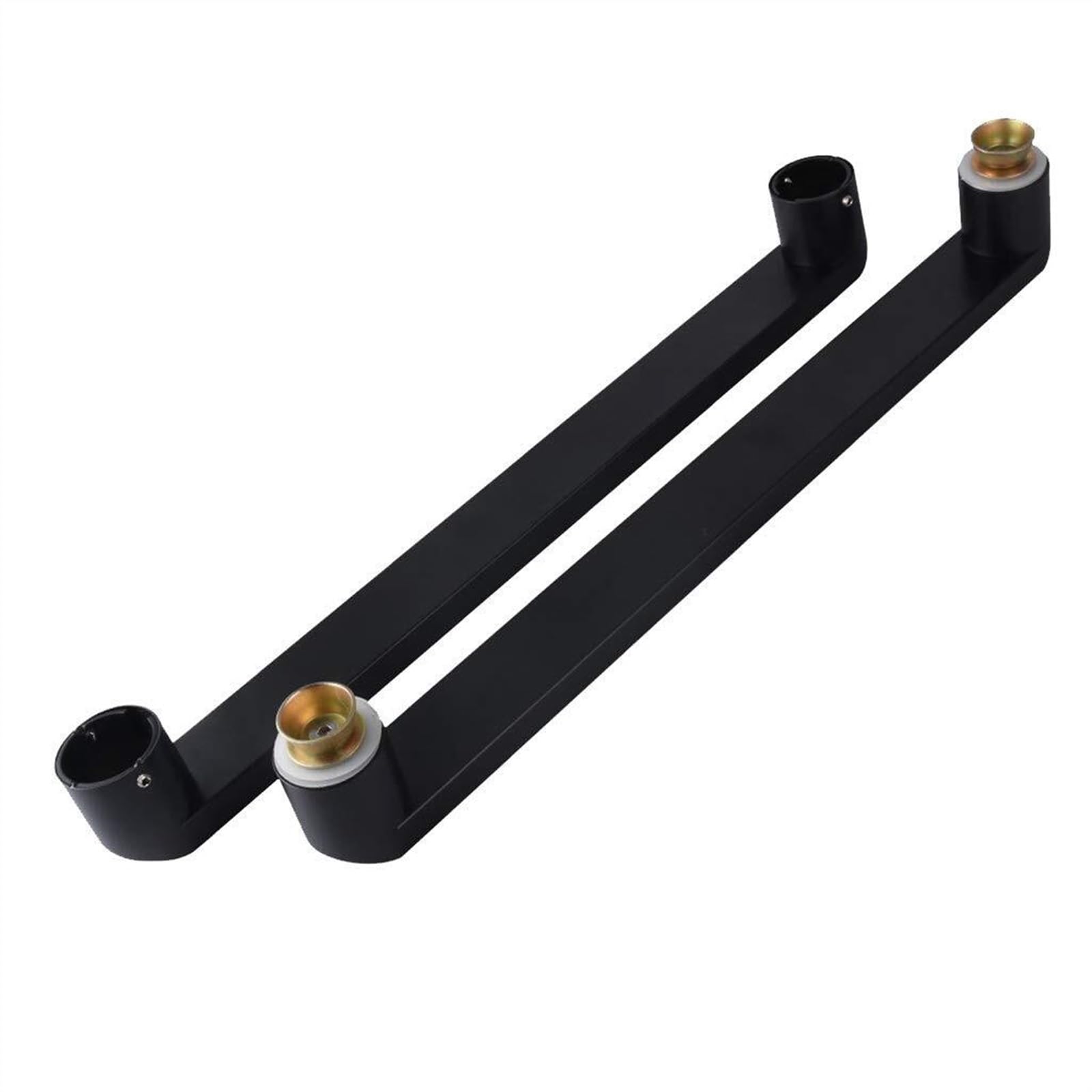 Wdsopk Black 304 Stainless Steel Handle,Office Glass Door Push-Pull Door Handle/Home Hotel Bathroom Shower Room Door Handle