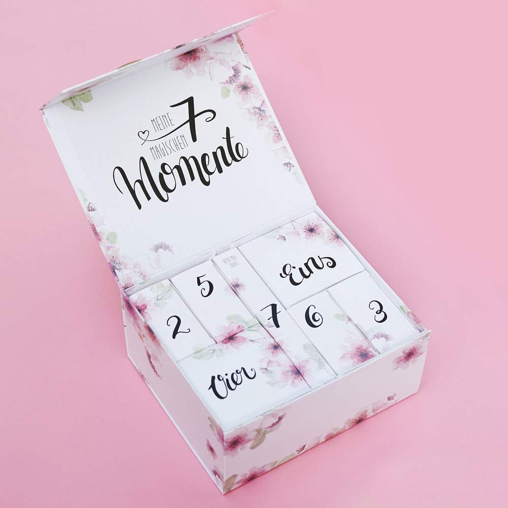 Hochzeits Countdown Kalender mit 7 Türchen für die letzten 7 Tage und einem 100 Tage Countdown, JGA Geschenk, Braut-Countdown-Kalender, Adventskalender für Braut, Brautbox zur Hochzeit, Brautgeschenk