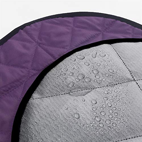 Tapete de espuma dobrável impermeável Tongina almofada de assento com bolsa de bolso - roxo