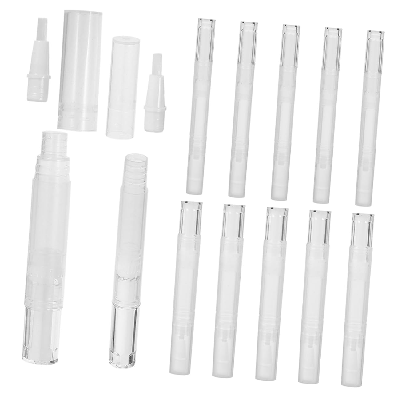 HONMEET 12pcs Empty Nail Oil Pens Cuticle Oil Pens Refillable Nail Polish Pens Mini Cuticle Oil Bottles