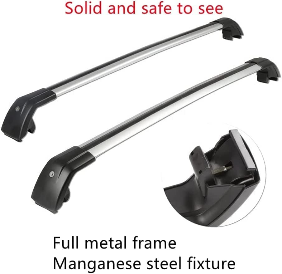 Barres De Toit Peugeot 3008 2016-2022 | Alliage Aluminium | Charge 180kg | Noir/Argent