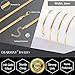 DEARMAY 14K Gold Plated Necklace for Women Dainty Gold Choker Herringbone Necklaces Simple Minimalist Thin Snake Chain Necklace Gold Jewelry Gifts