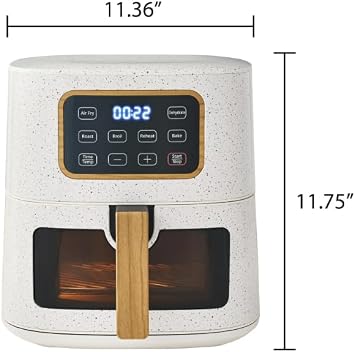 5.8 QT Air Fryer - Stylish & Powerful Kitchen Companion Linen Speckle