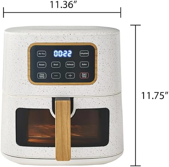 5.8 QT Air Fryer - Stylish & Powerful Kitchen Companion Linen Speckle
