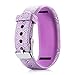 Compatible with Garmin Vivofit JR Bands for Kids, Colorful Adjustable Silicone Replacement Bands Wristband Straps Bracelet for Vivofit JR / Vivofit jr2 / Vivofit3 (Purple Galaxy Yellow)
