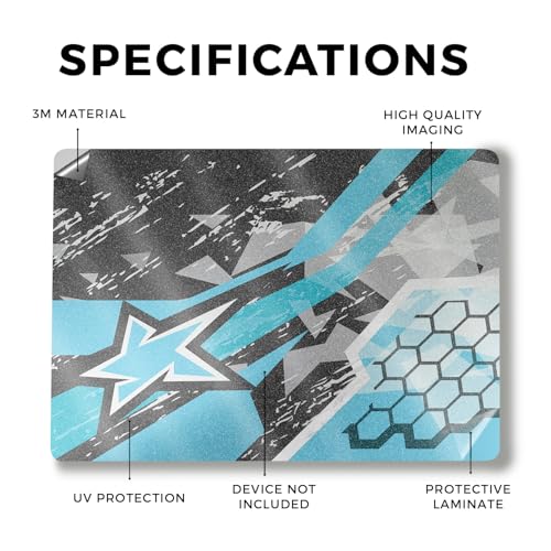 Image of Glossy Glitter Laptop Skin Compatible with Alienware M18 R2 (2024) - Grunge Cyan - Premium 3M Vinyl Protective Wrap Decal Cover - Easy to Apply | Crafted in The USA by MightySkins
