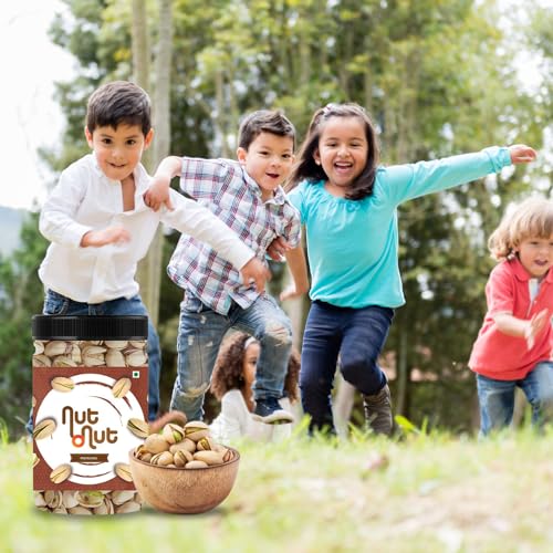 Image of Nut O Nut Dry Fruits American California Roasted & Salted Jumbo Pistachios (Pista) 500gm Jar | Super Crunchy & Delicious Healthy Snack | Immunity Booster | Healthy Snack Option (250 g x 2)