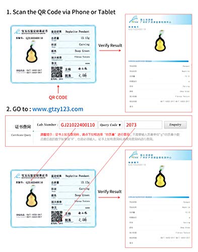 Natural Nephrite Jade Happy Buddha Necklace Pendant Inlaid with 22K Gold Good Luck Charm Jade Jewelry(Happy Buddha) - Image 6