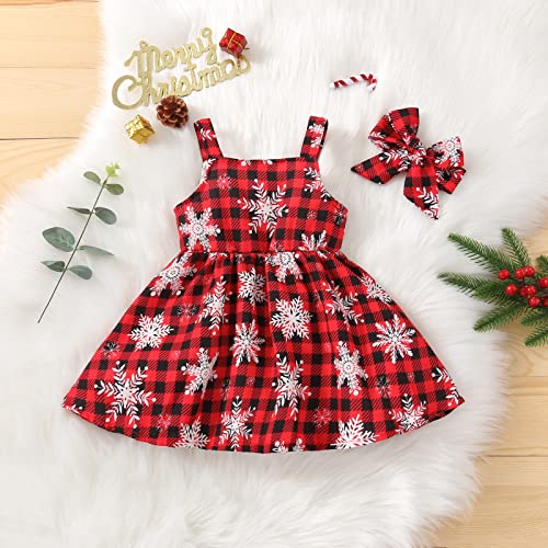 Vestido infantil infantil infantil recém-nascido meninas sem mangas desenho animado estampa xadrez p