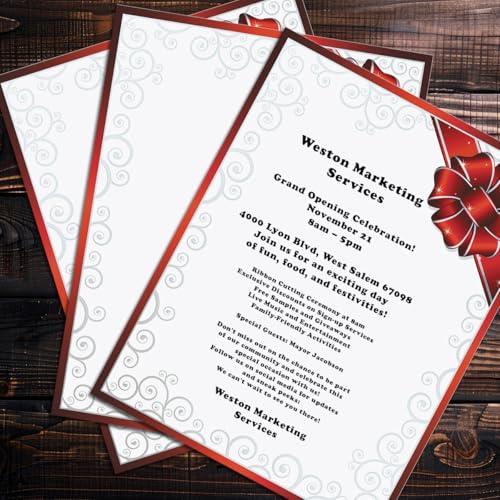 PaperDirect Charming Christmas Assortment Stationery, Letters, Cards, Invites, Border Papers, Letterhead 8.5 x 11, 25 or 100 sheets, Elegant Premium Business Corporate Writing Paper - Image 3