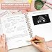 Skyline Pregnancy Planner Journal – Pregnancy Log Book & Keepsake with Prompts, Checklists, Calendars – Spiral-Bound Memory Book for Moms-to-Be, 8.3x9.3” (Pearl)