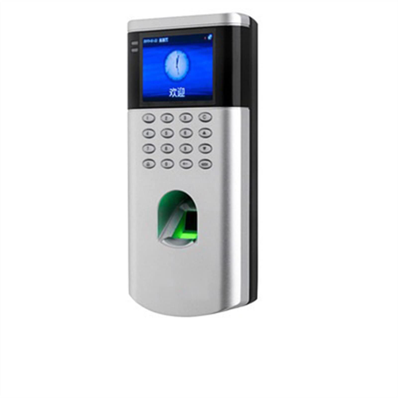 Biometric Employee Attendance Machine OF260 Fingerprint Time Attendance Access Control System Set Swipe Card Integrated Machine Glass Door Induction Electric Control Lock for Small Businesses and Offi
