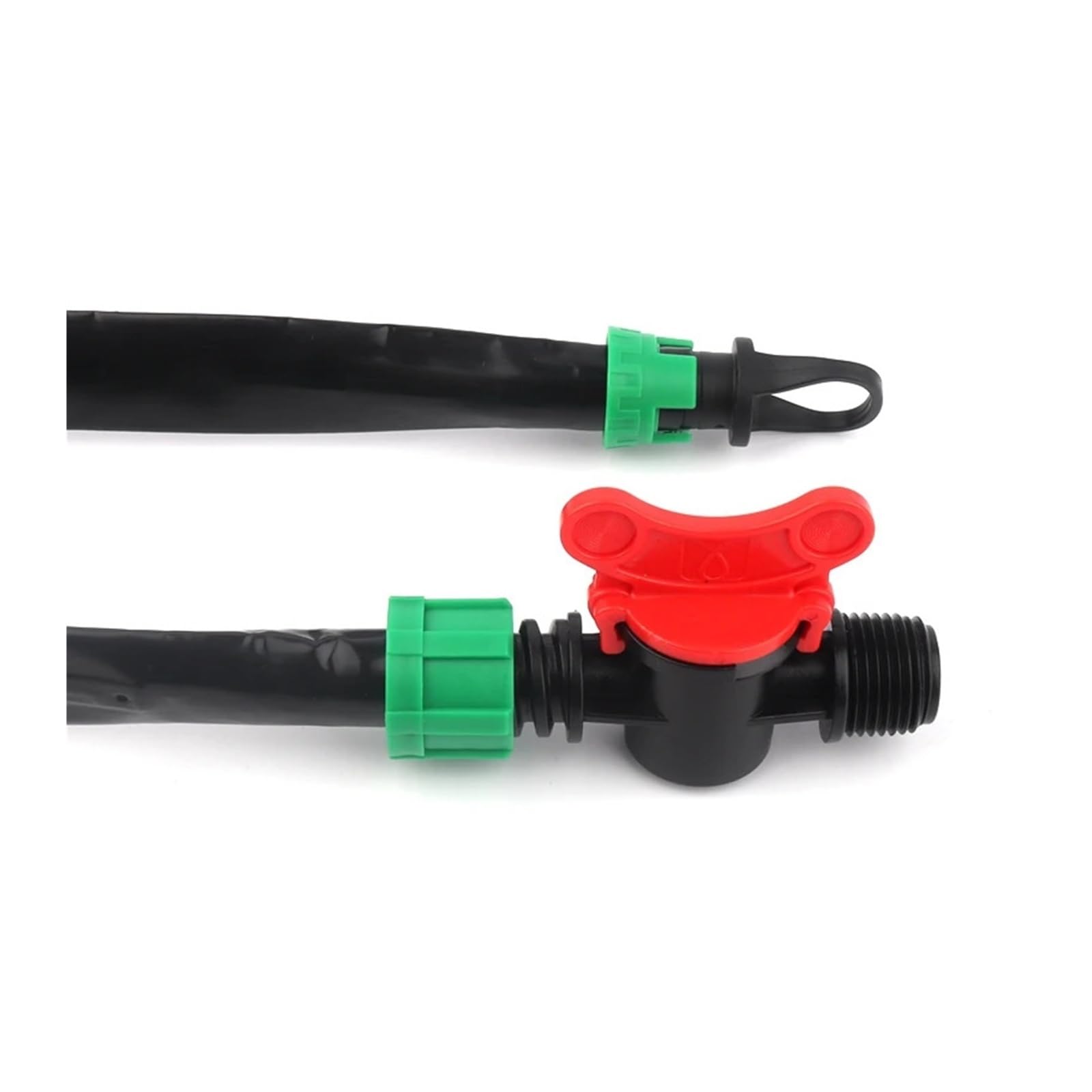 Cinta de riego T, Cinta de riego por goteo 16 mm 1 orificio 20-30 m for jardín invernadero con conector tubería(1hole Space 30cm Set,16MM-20M)