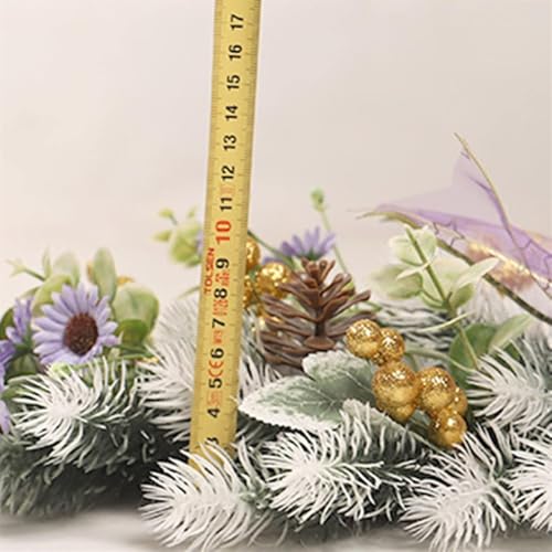 Couronne de Noël pour porte d'entrée face aux intempéries - 7