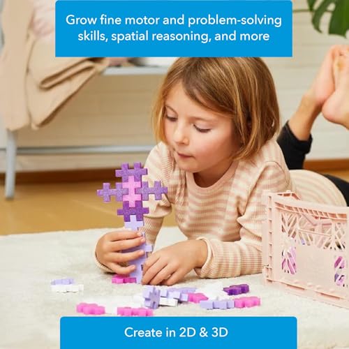 Image of PLUS PLUS Big 15 Piece Glitter Mix - Large Building Blocks for Toddlers