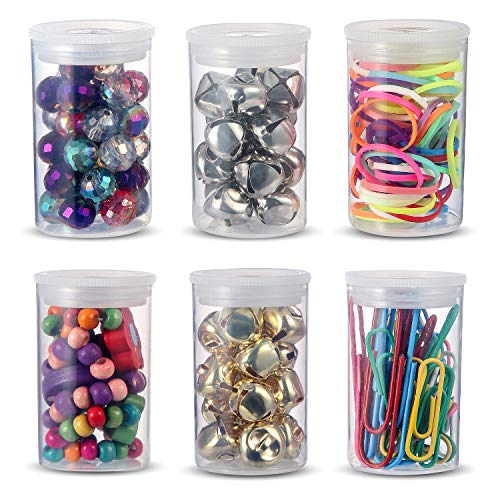 Image of JOVITEC 30 Pieces Plastic Film Canister Holder, 35 mm Empty Camera Reel Containers, Storage Containers Case with Lids for Storing Small Accessories, Film, Keys, Coins, Art Beads(Transparent)