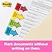 Post-it Message Sign Here Flags Value Pack, 50/Dispenser, 4 Dispensers/Pack, 1 in Wide, Assorted Colors, Includes 48 Free Arrow Flags (680-SH4VA)