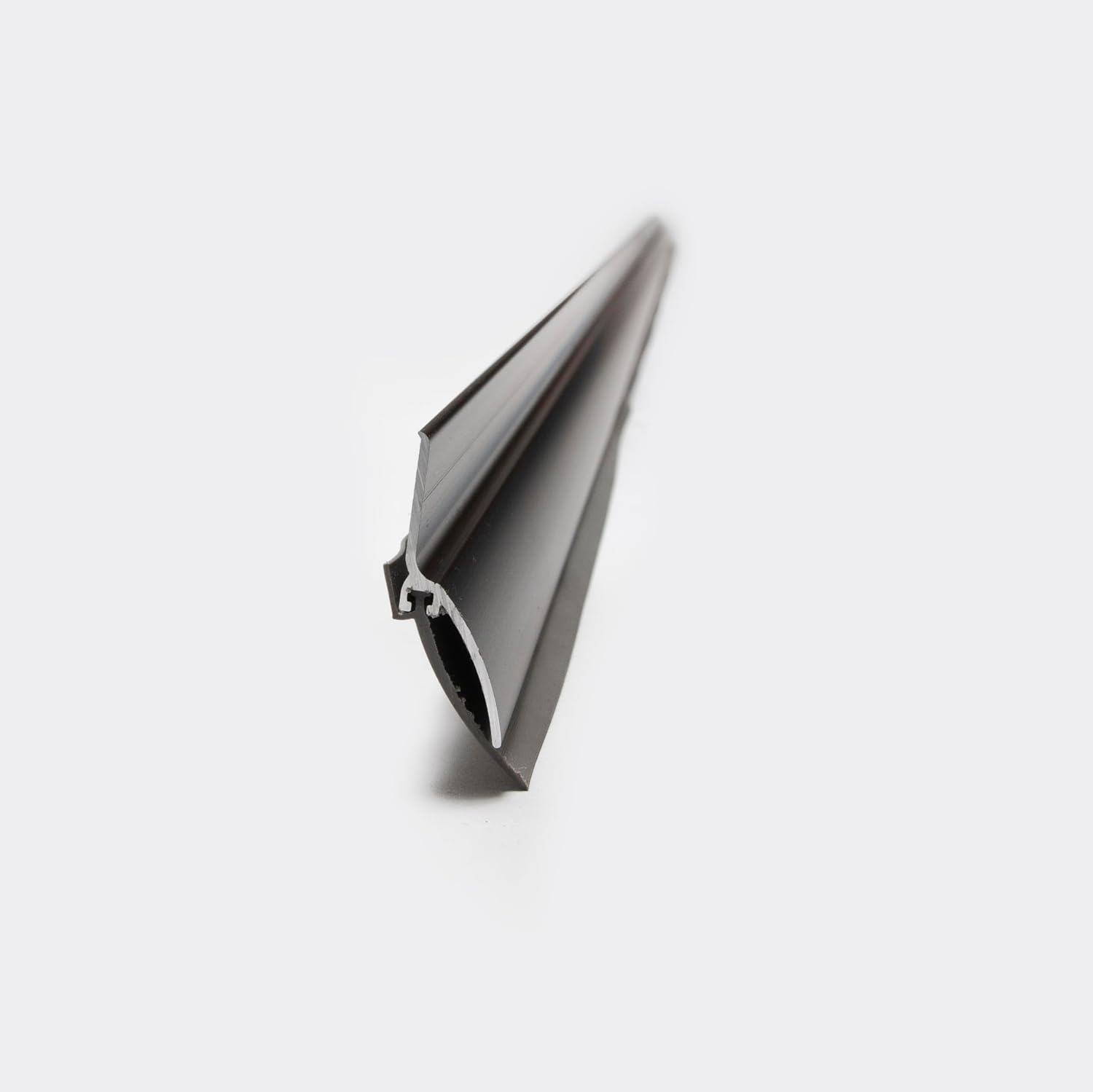 Premium Extra Long Door Sweep Door Bottom - Weather Stripping - Easy Installing for Any Door. Keeps The Rain Out - from high Grade Vinyl - Aluminum for Residential/Commercial use (Black, 48 Inch)