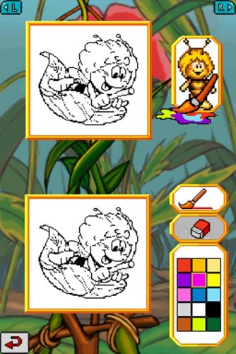 Bee Game coloring book mini-game screenshot