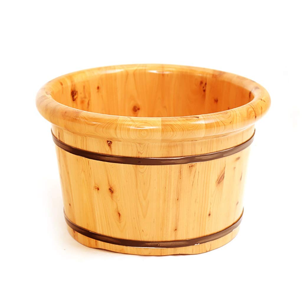 FDEFIRTFG Sauna bucket, Spa, Sauna,Soak,Handmade Massage Bucket Foot Bath, Wash Feet Basin Tub(A)