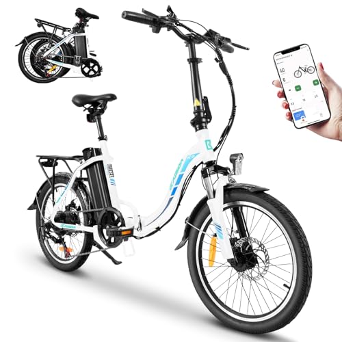 KAISDA E-Bike Klapprad 20“ Elektrofahrrad, Aluminium, mit 250w Motor 36V...