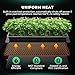 MARS HYDRO TS600 100W LED Grow Light with 10''x 20.75'' Seedling Heat Mat with Thermostat for Indoor Plants Hydroponic Seed Starting Vegetables