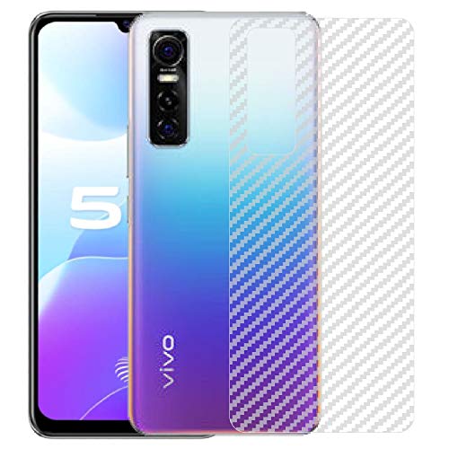 Image of Compatible with Vivo S7E Back Screen Protective Film Carbon Fiber Skin Transparent Screen Guard Sticker