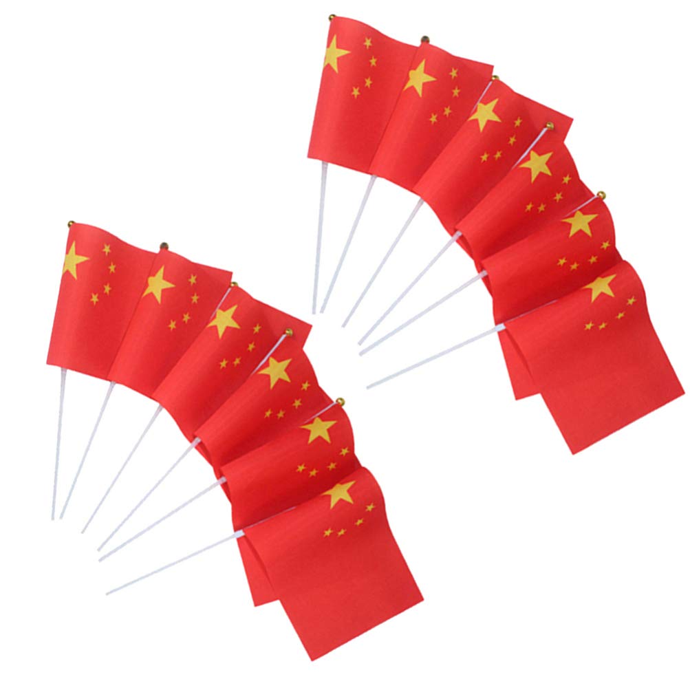 Buy SOIMISS 100pcs China Flag Hand Held Small Mini Flag Chinese Flag