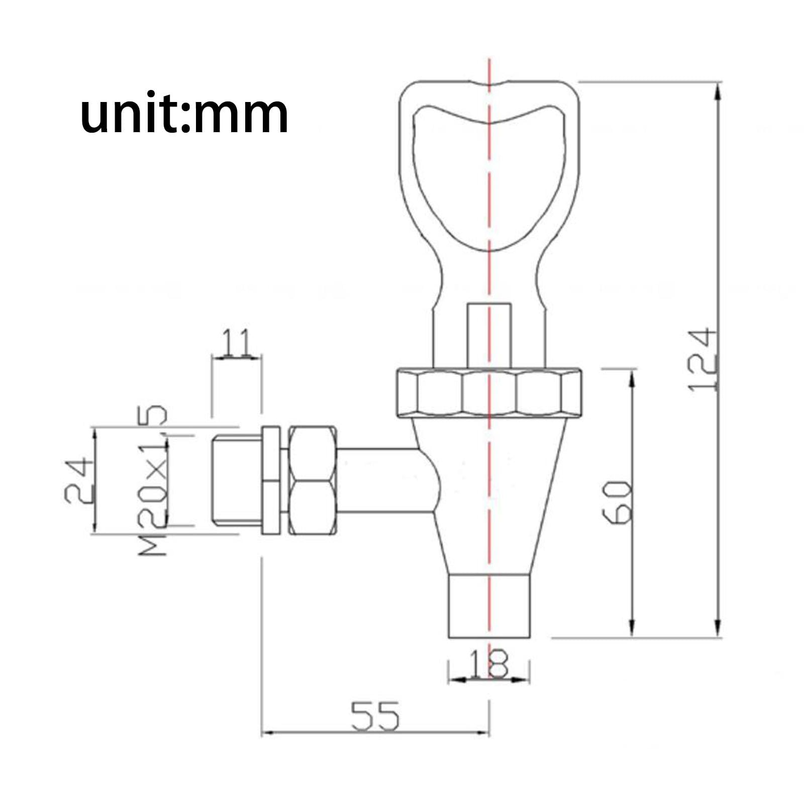 perfk Grifo dispensador de bebidas, grifo para bebidas calientes, Material de latón inoxidable con juntas, espiga de repuesto para jarra de café, barril de, NEGRO