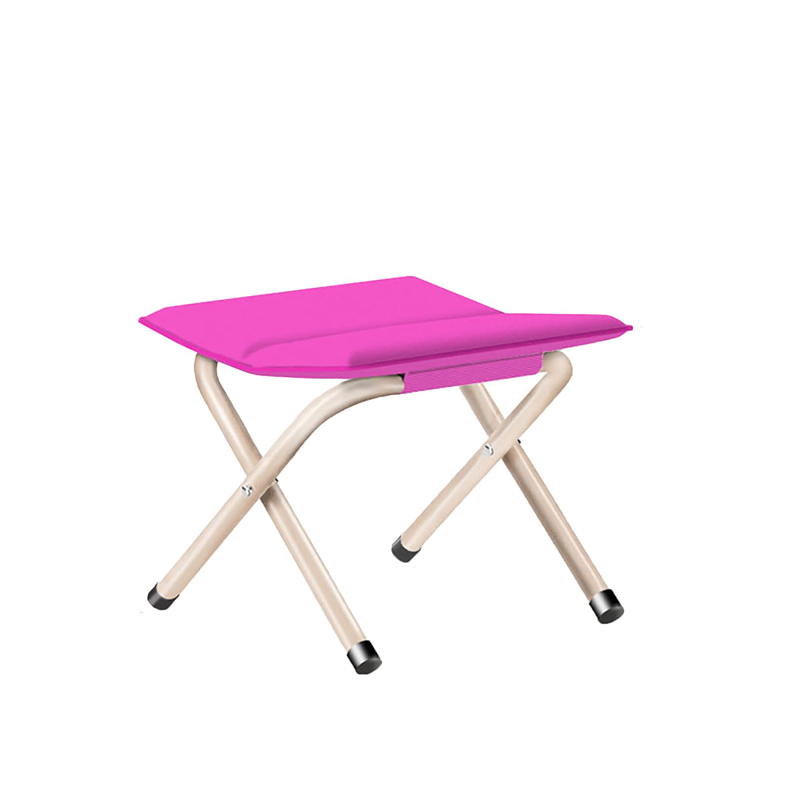 Chaise pliante portable extérieure rose taille S pour plage jardin camping et festival