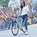 AVASTA Single-Speed Fixed Gear Urban Commuter Bike for Women and Men, Lightweight Unisex Fixie Bike, Flat Handlebar Flip Flop Hub City Road Bicycle, 54 Color White